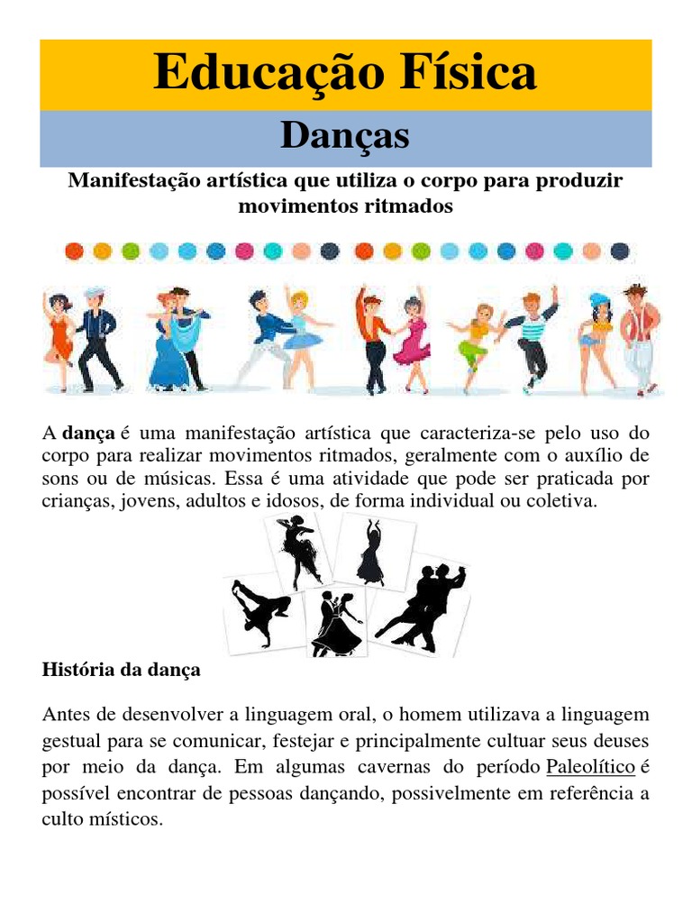 A Importância da Dança na Educação Física | PDF | Ciências Sociais | Arte