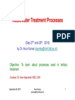 Wastewater Treatment Processes: (Sep 27 and 28, 2016) by Dr. Arun Kumar