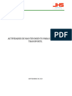 Actividades de Mantenimiento para Unidades de Transporte PDF