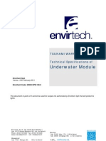 20003-SPE-100.0 - Envirtech Tsunami Warning System - Underwater Module Specifications