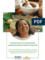 Cómo Promover La Inmunidad y Mantenerse Fuerte Desde El Ayurveda PDF