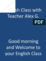 English Class With Teacher Alex G