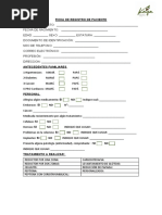 Ficha de Registro de Paciente