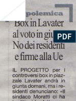 "Box in Lavater al voto in giunta. No dei residenti e firme alla UE" - Repubblica, 17 febbraio 2011