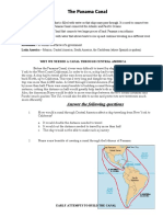 Panama Canal Worksheet