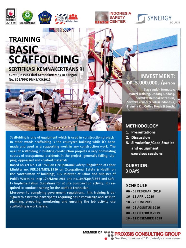 Basic Scaffolding Training Certification | PDF | Business