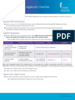 Eras Residency Applicant Checklist: Research ERAS and Programs