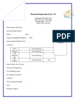 SRM PG Placement Registration