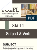 TOEFL Structure & Written Expression 1