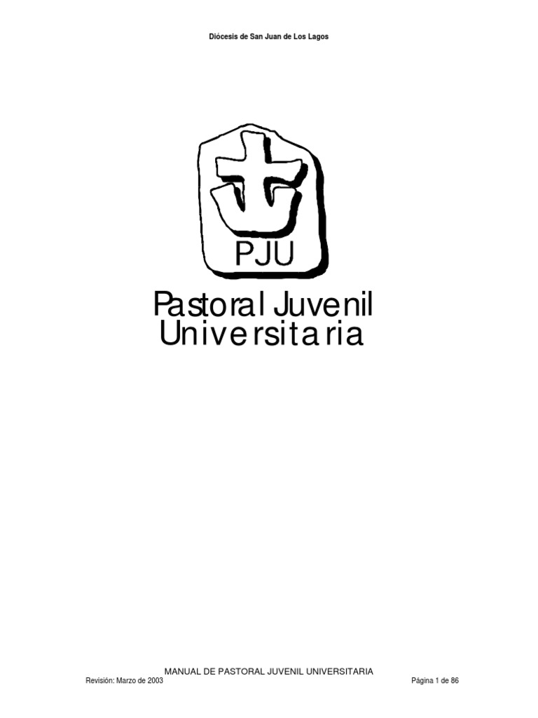 Manual Pastoral Juvenil Universitaria PDF | PDF | Iglesia Católica ...