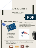 Rfid Security: Author: Kolesnyk V. D., BSD-31