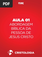 Aula 1 - Abordagem Bíblica Da Pessoa de Jesus Cristo