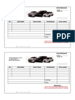 Contoh Nota Sewa Mobil PDF