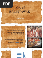 Cry of Balintawak: Group 1