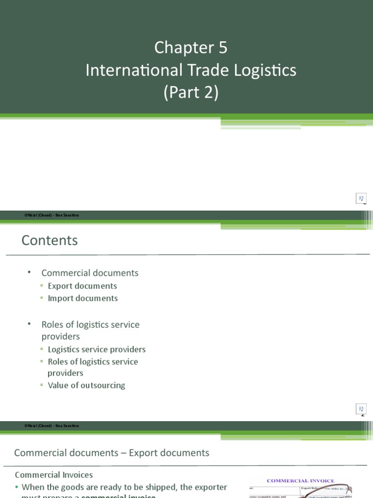Ch5 - International Trade Logistics (Part 2) | PDF | Cargo | Logistics