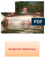 Anaphoric Reference