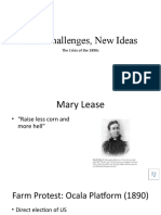 New Ideas & Challenges During America's Gilded Age Crisis