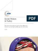 Syrian Women in Turkey: This Report Was Prepared by The Prime Ministry Disaster and Emergency Management Authority 2014
