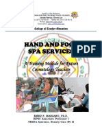 Hand and Foot Spa Services: A Training Module For Future Cosmetology Teachers