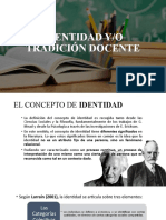 Identidad Y-O Tradición Docente