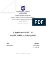 Formas Linguisticas y No Linguisticas de La Comunicacion (Informe)