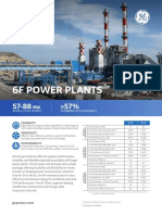 6F Power Plants: Combined Cycle Efficiency Simple Cycle Output