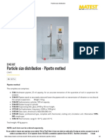 Particle Size Distribution - Pipette Method: S143 KIT