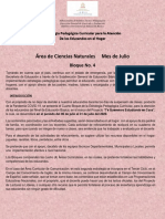 Area de Ciencias Naturales, Cuarto Bloque Mes de Julio PDF