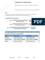 Revision Notes Unit 1