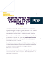 Architectures Micro-Services - Objectifs, Bénéfices Et Défis - Partie 1