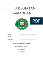 Buku Kegiatan Ramadhan SMP Islam Assalamah