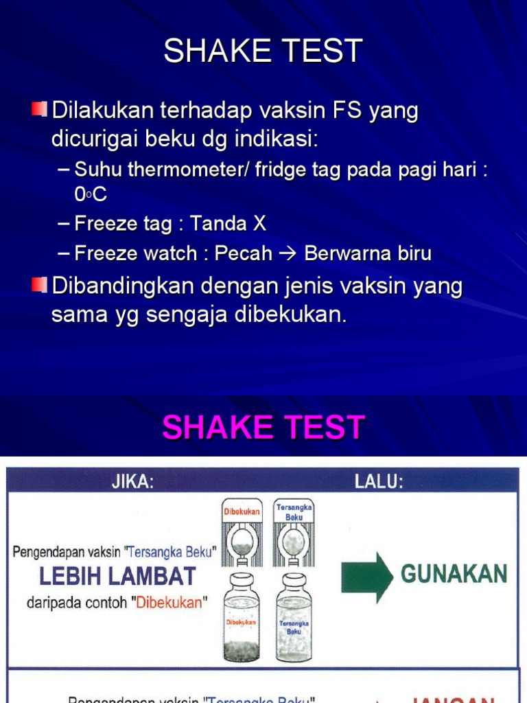 Sop Shake Test Pdf