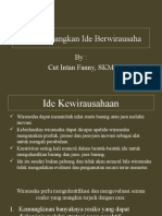 Mengembangkan Ide Berwirausaha