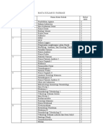 Mata Kuliah S1 Farmasi