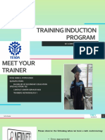 Training Induction Program: Ict - Contact Center Services Ncii