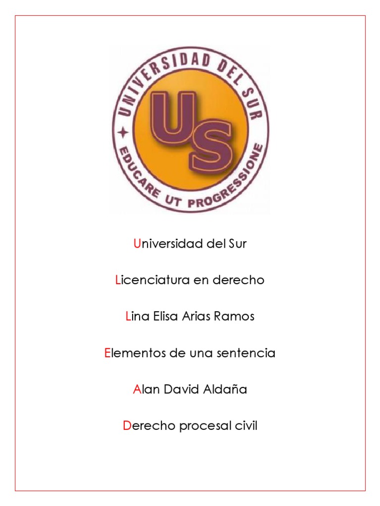 Partes de Una Sentencia PDF | PDF