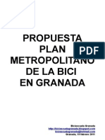 Propuesta Plan Metropolitano de la Bici en Granada