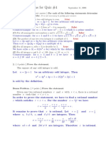 Solutions For Quiz #4: 4 5 Which Is A Prime Number. A+b 6 A+ B 2