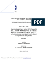 TRANSFORMACIONES SOCIO-TERRITORIALESDE LA REGIÓN METROPOLITANA DE BUENOSAIRES EN LA ÚLTIMA DÉCADA DEL SIGLO XX