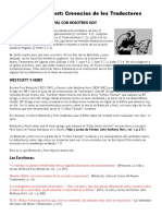 Westcott Y Hort - Creencias de Los Traductores