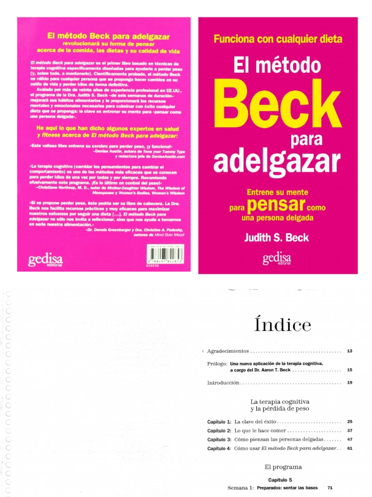 Beck Judith El Metodo Beck para Adelgazar Entrene Su Mente para Pensar ...