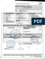 Document Transmittal Form (DTF) : Jabal Omar Development Project