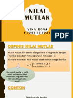 Definisi Nilai Mutlak