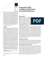 Comparative Study On Adhesive Performance of Functional Monomers2004