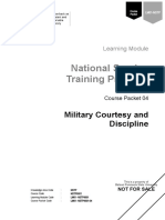 National Service Training Program: Military Courtesy and Discipline