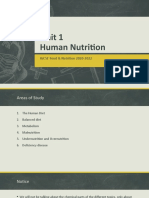 Unit 1 - Human Nutrition