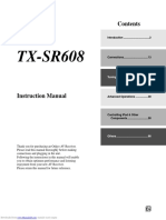 Onkyo TX-SR608 Instruction Manual