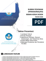 Rubrik Pedoman Operasional BKD Tahun 2020