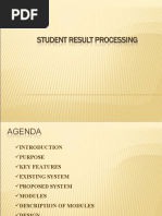 Student Result Processing System