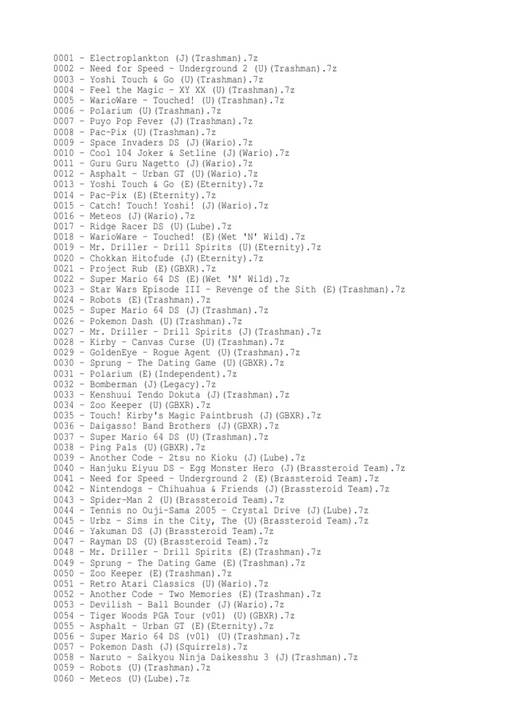 ギター ICS FACTORY Geometry Drive -FAT ver- Liste de Jeux Ds | PDF | Leisure | Sports